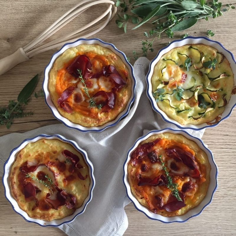 Tortini di patate con caciottina di capra